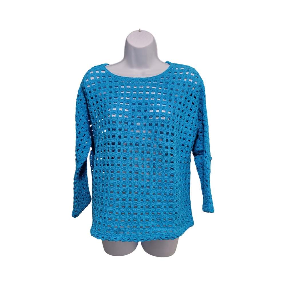 Chico's Vibrant Blue Knit Top